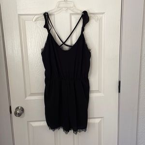 Black Lacey Romper